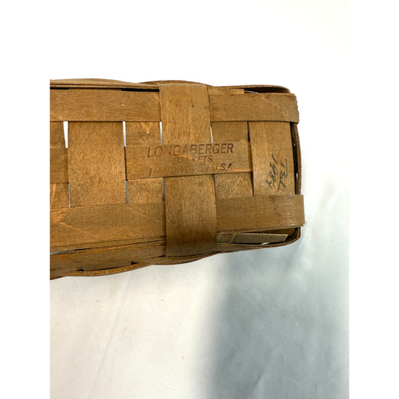 1984 Longaberger Medium Key Basket Vintage USA Made 9"L x 5"W x 5"H - Picture 3 of 3